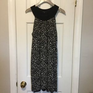 Theory Black/White Dress Halter Neckline Med